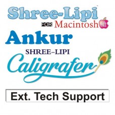 Extended Technical Support for  Shree-Lipi Caligrafer, Ankur, Spell Checker